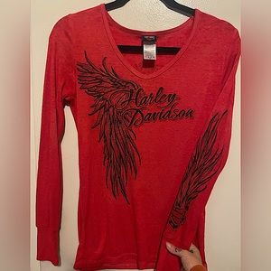 Red thermal Harley-Davidson long sleeve